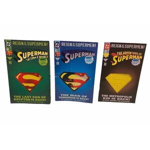 superman Reign of the Supermen 1993 Action Comics 3 Pc Set Books No.12, 14, 15